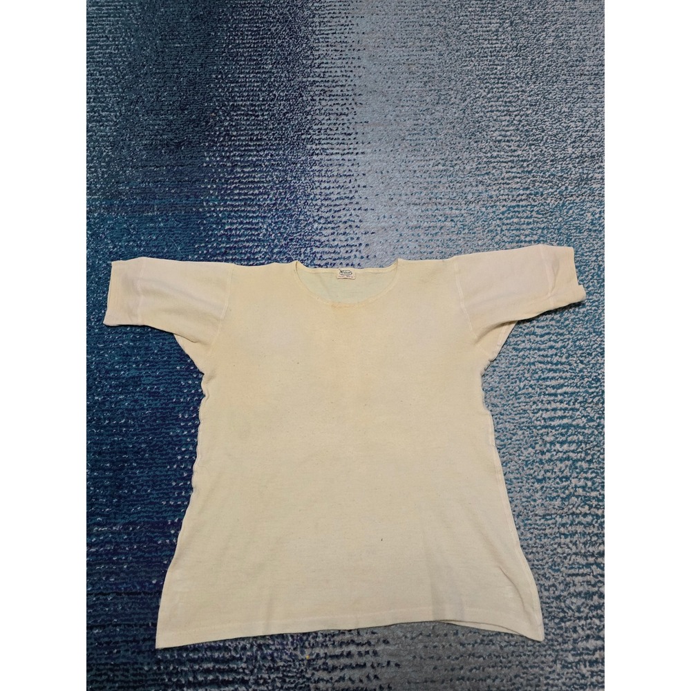 Falco Knit undergarment Women Small Cream Vintage Short Sleeve Crew Neck 1800-21
